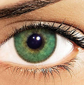 Lentes de contacto de color verde ESMERALDA de colores naturales